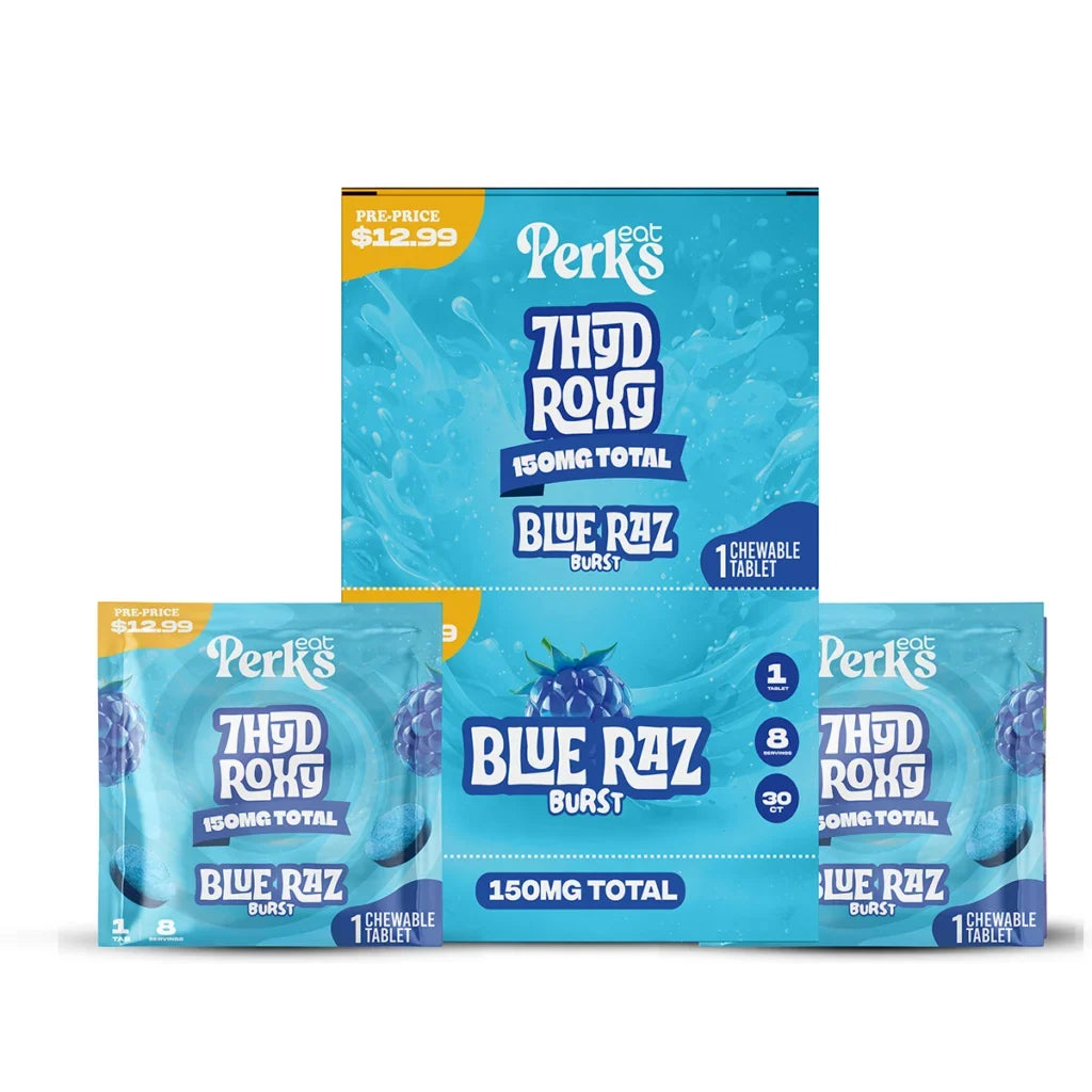 Eat Perks 7-Hydroxy 150mg Chewable Tablet - 1ct - Blue Raz Burst
