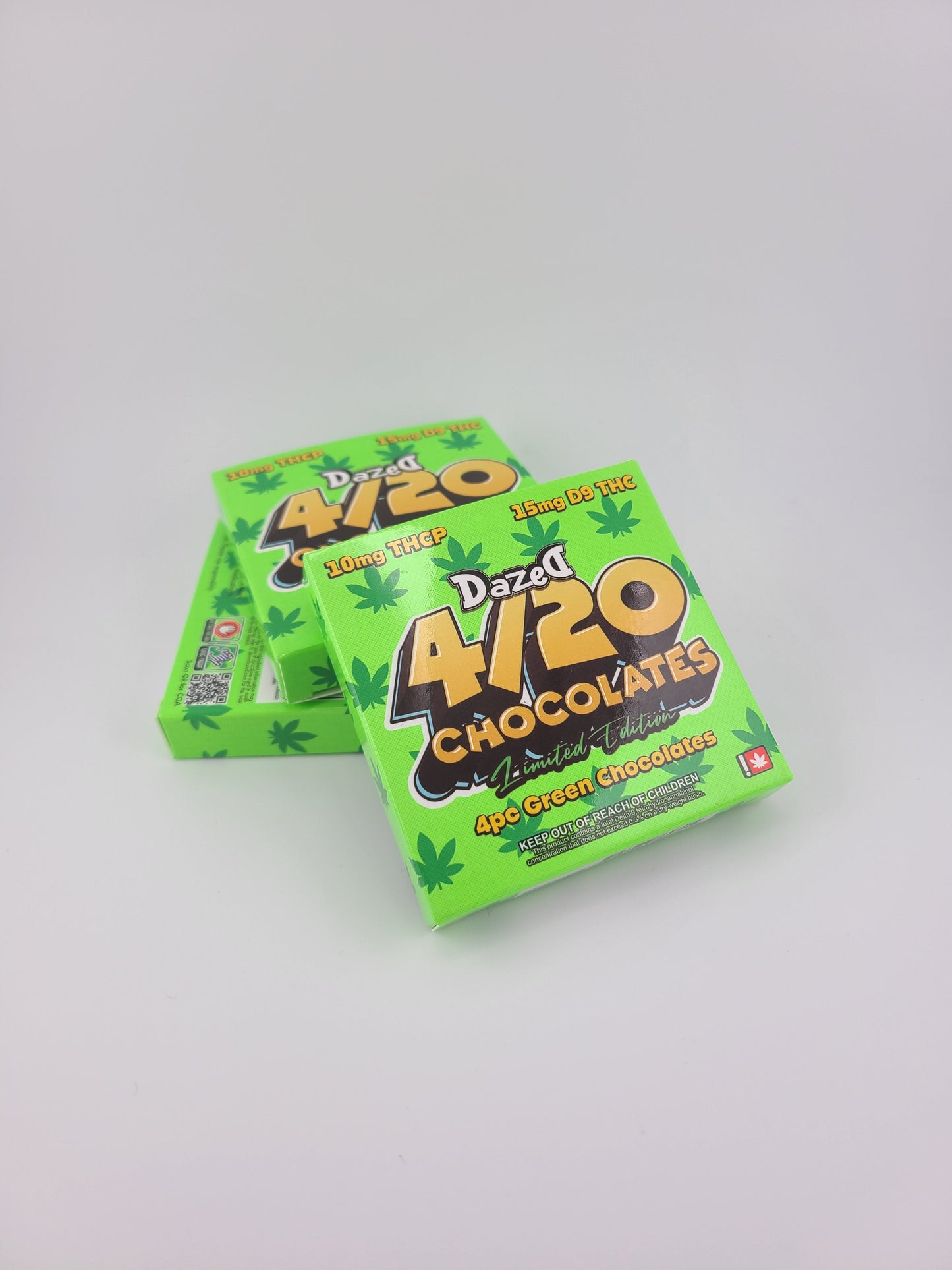 4/20 Chocolates - Limited Edition - 4pc Green Chocolates - 15mg D9 THC/10mg THCP