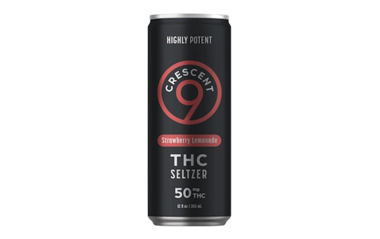 Crescent 9 Strawberry Lemonade 50mg D9 THC Seltzer