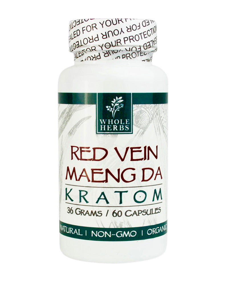Red Vein Maeng Da Caps 36g, 60 Count Bottle Kratom