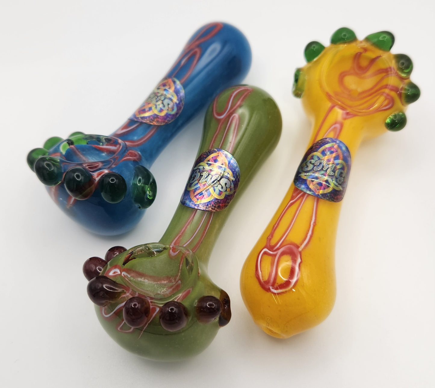 Color Spoon with Color Swirl and Marbles