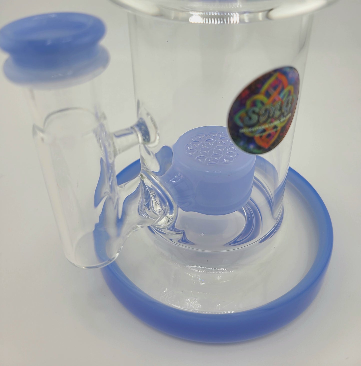 Color Thick Rig w Flower of Life Perc