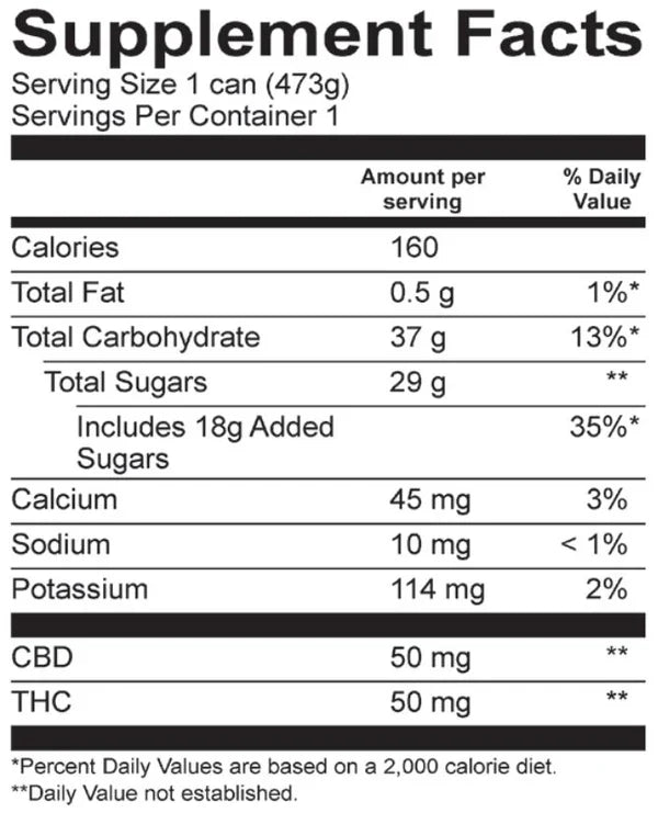 Cycling Frog Sparkling Arnold Palmer THC Iced Tea Lemonade Seltzer 50mg D9 50mg CBD