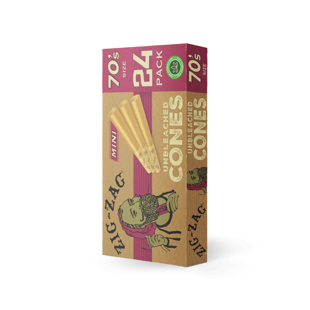 Zig Zag Unbleached Cones - 1 1/4 - 6pk