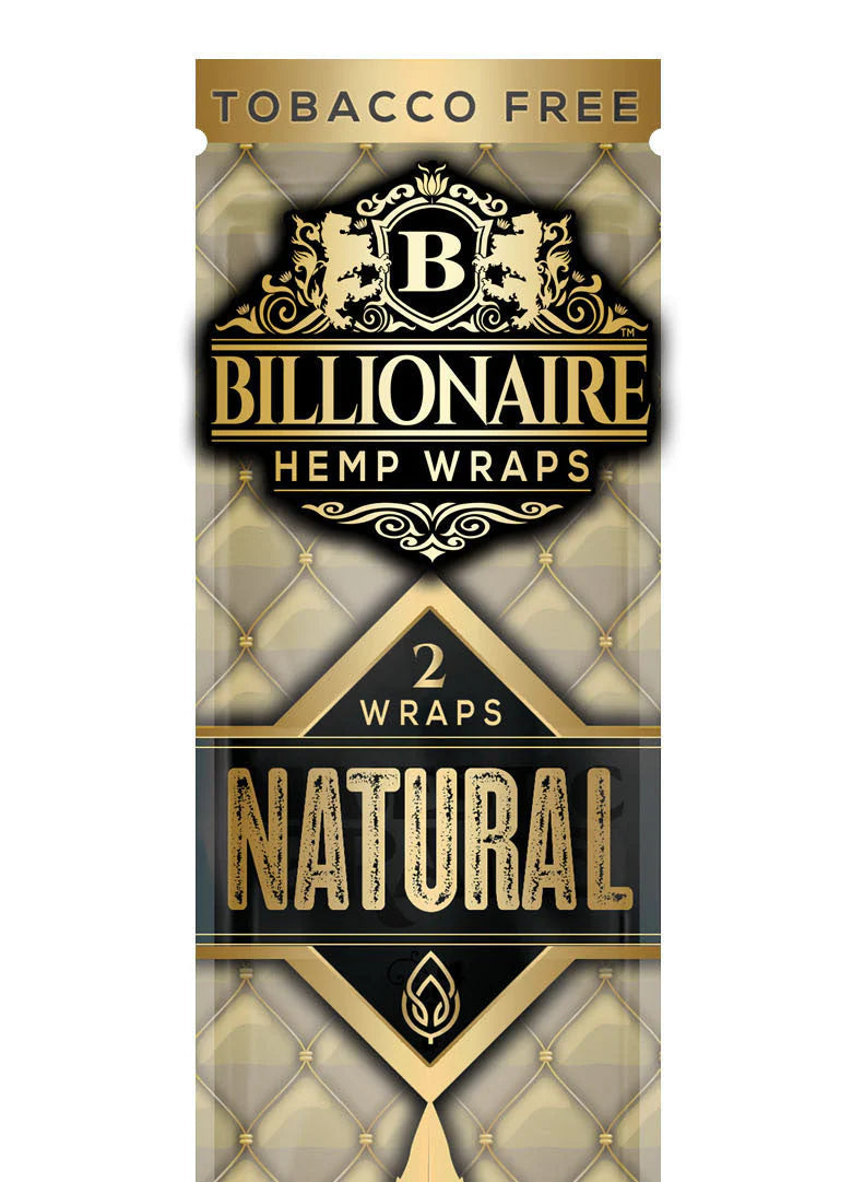 Billionaire Hemp Wrap - Natural - 2pk
