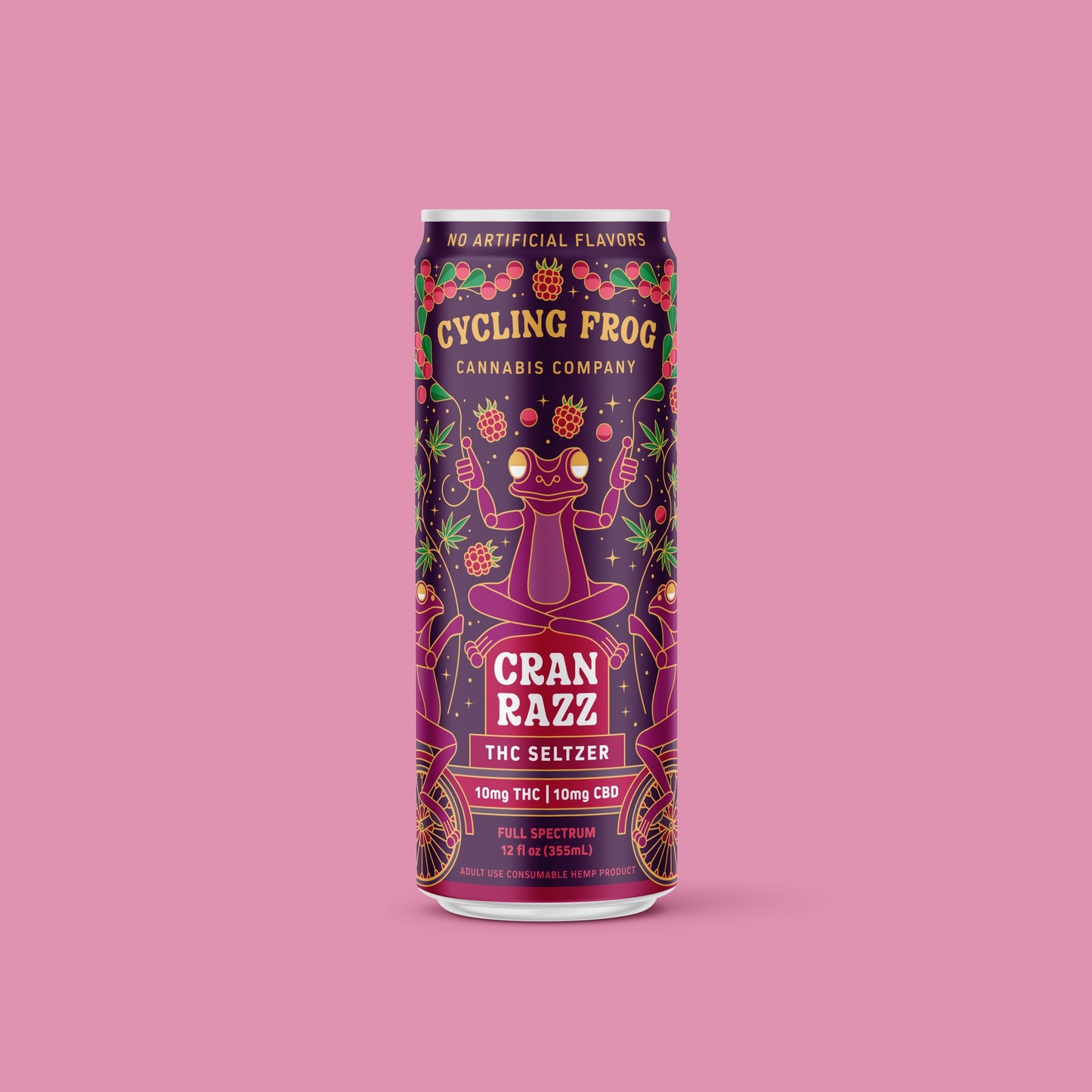 Cycling Frog - CranRazz - THC Seltzer