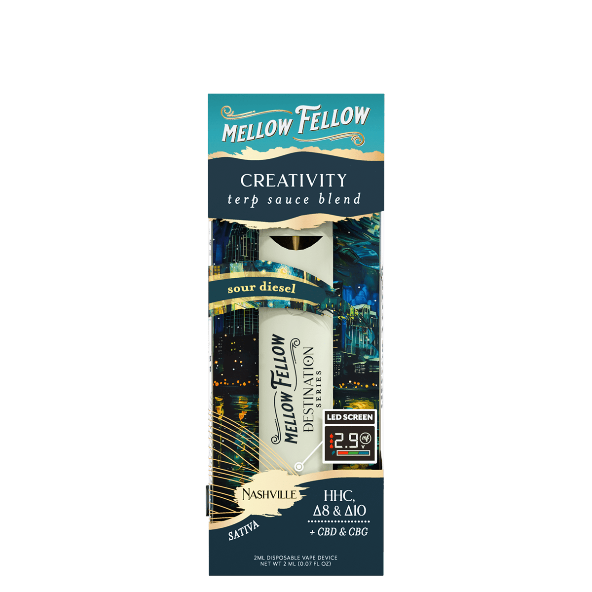 Creativity - Sativa - Terp Sauce Blend - 2 ml Dispoable - Sour Diesel