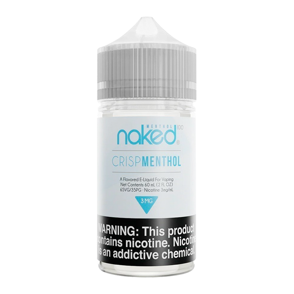 Naked 3mg/60ml Nicotine Vape Juice - Crisp Menthol