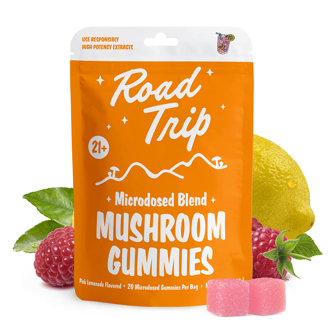 Pink Lemonade MICRODOSED Gummies + Functional Mushrooms -