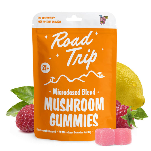 Pink Lemonade MICRODOSED Gummies + Functional Mushrooms -