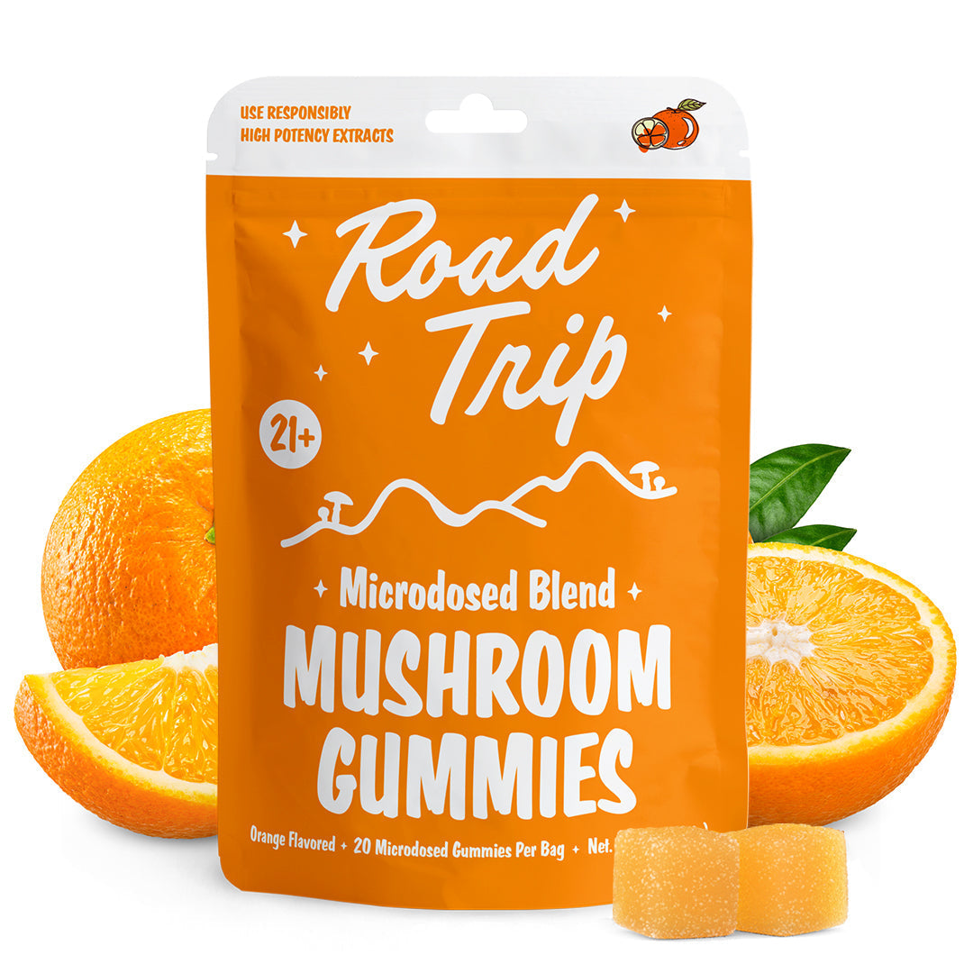 Orange MICRODOSED Gummies + Functional Mushrooms