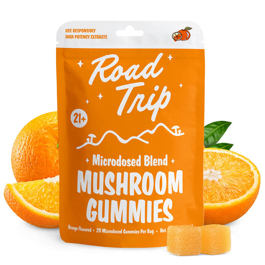 Orange MICRODOSED Gummies + Functional Mushrooms
