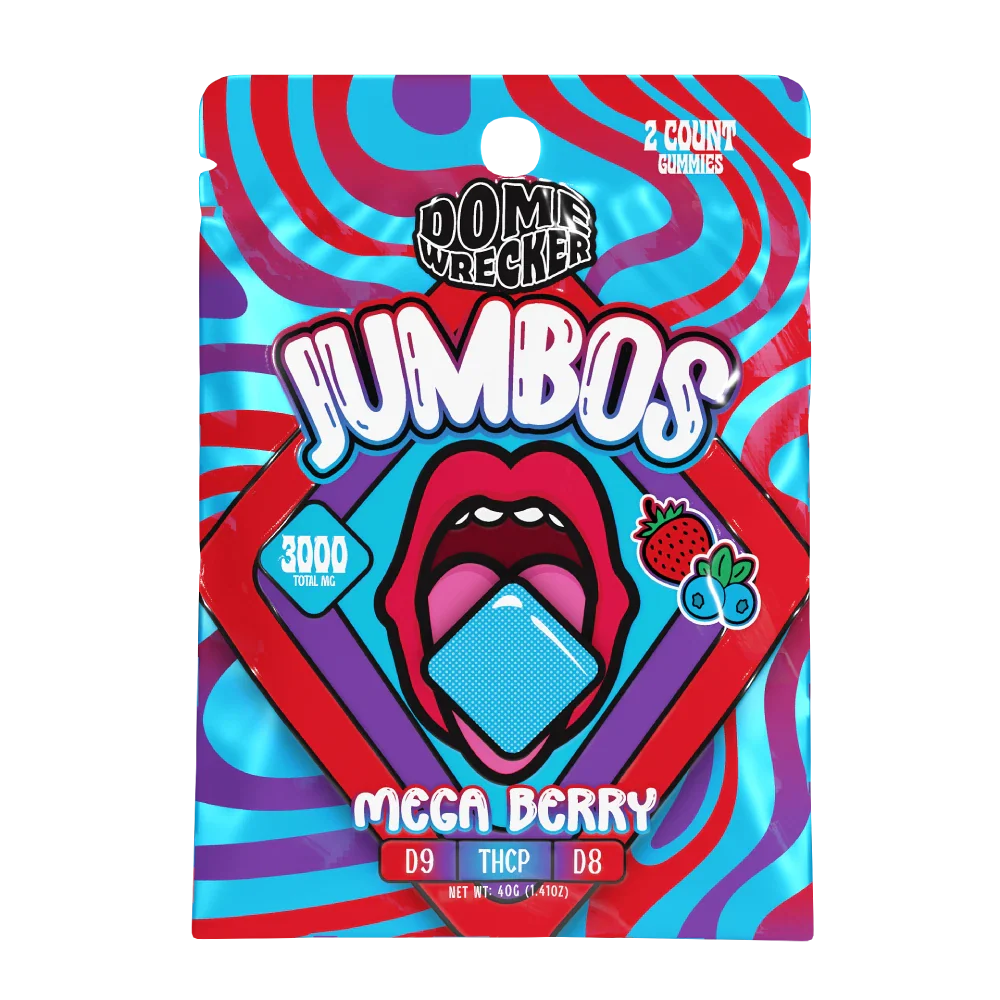 Dome Wrecker Jumbos 2ct Mega Berry - 3000mg total