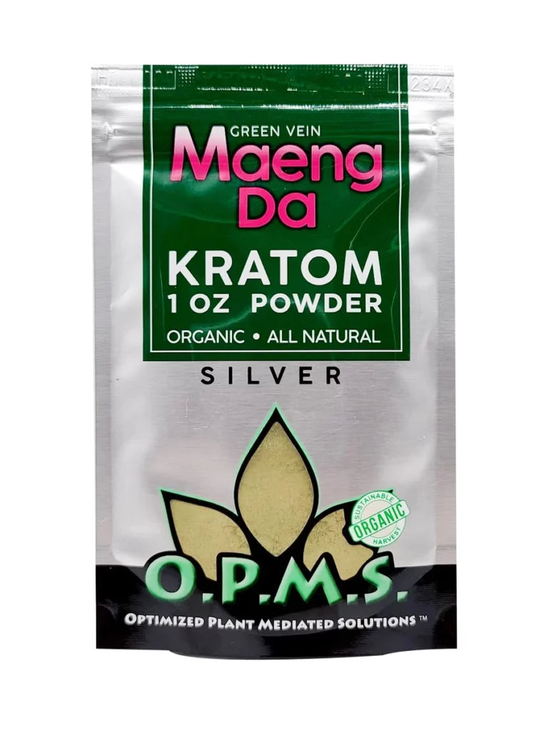 OPMS Silver Green Vein Maeng Da Powder - 1oz