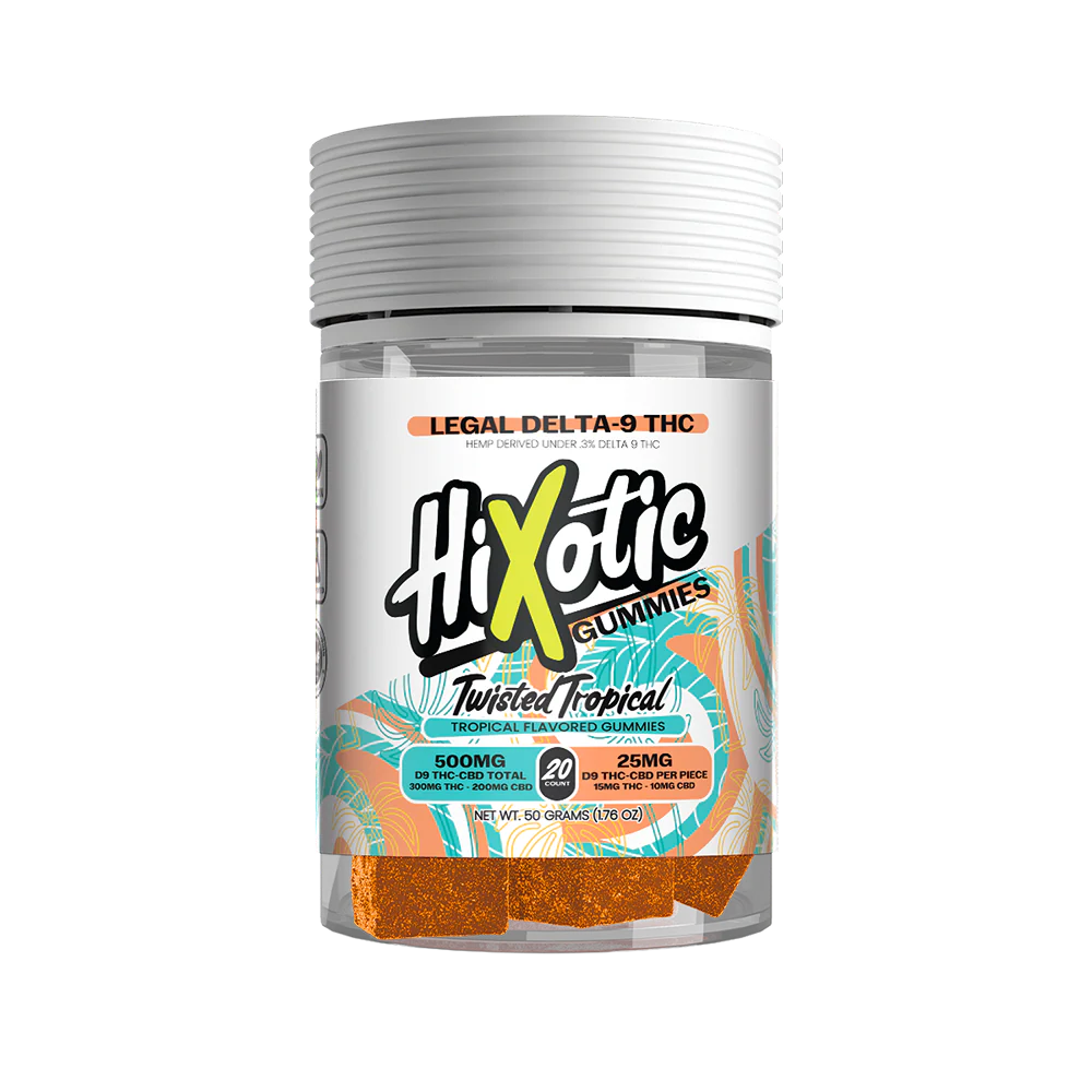 Hi Xotic Twisted Tropical Gummies 20ct - 500mg total