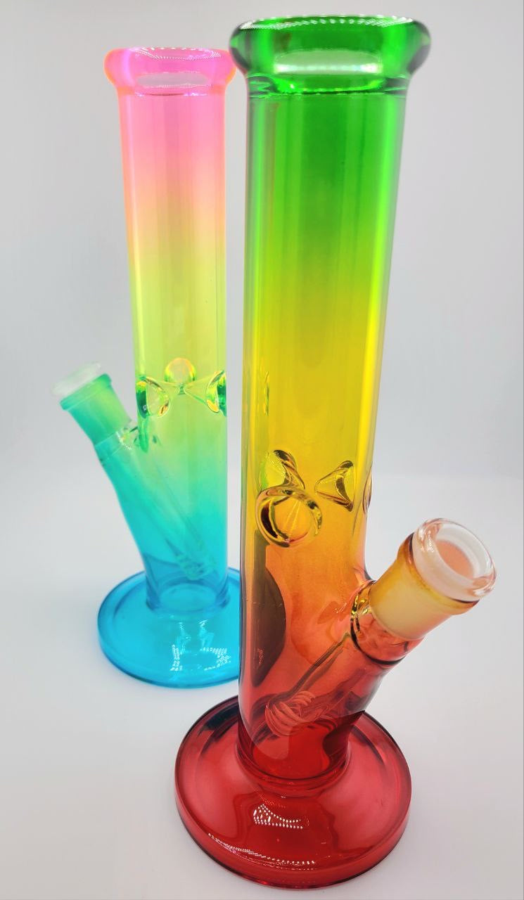 Rainbow Print Straight Tube Rig