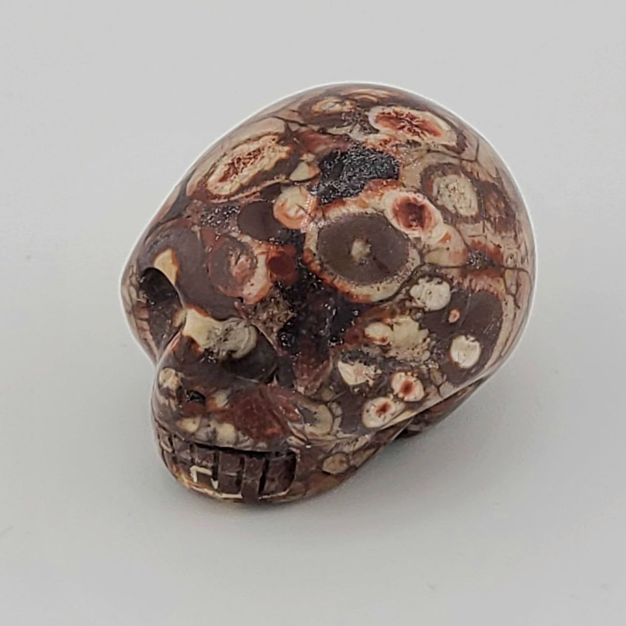 Ocean Jasper Skull Figurine- Small