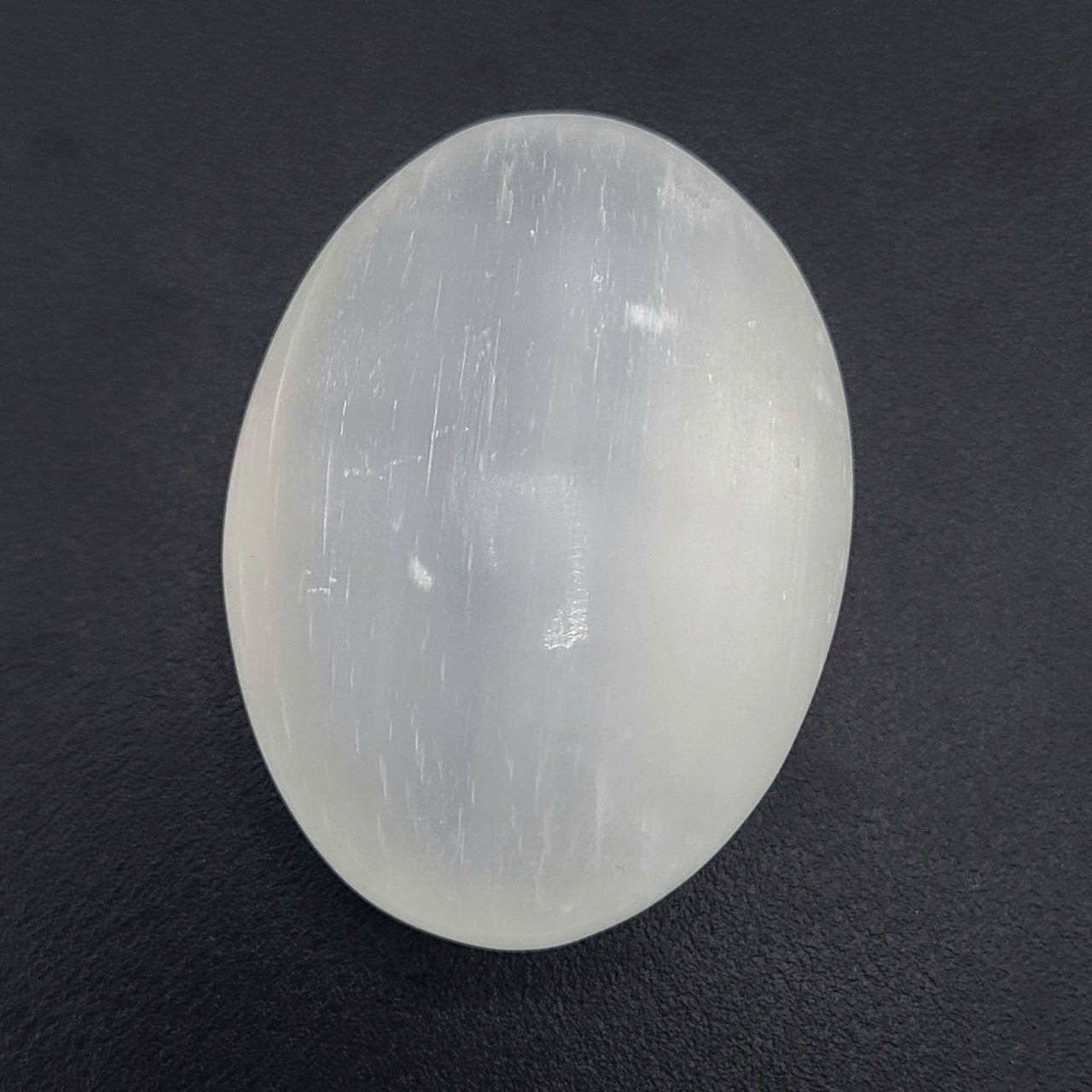 Polished Selenite Meditation Stone