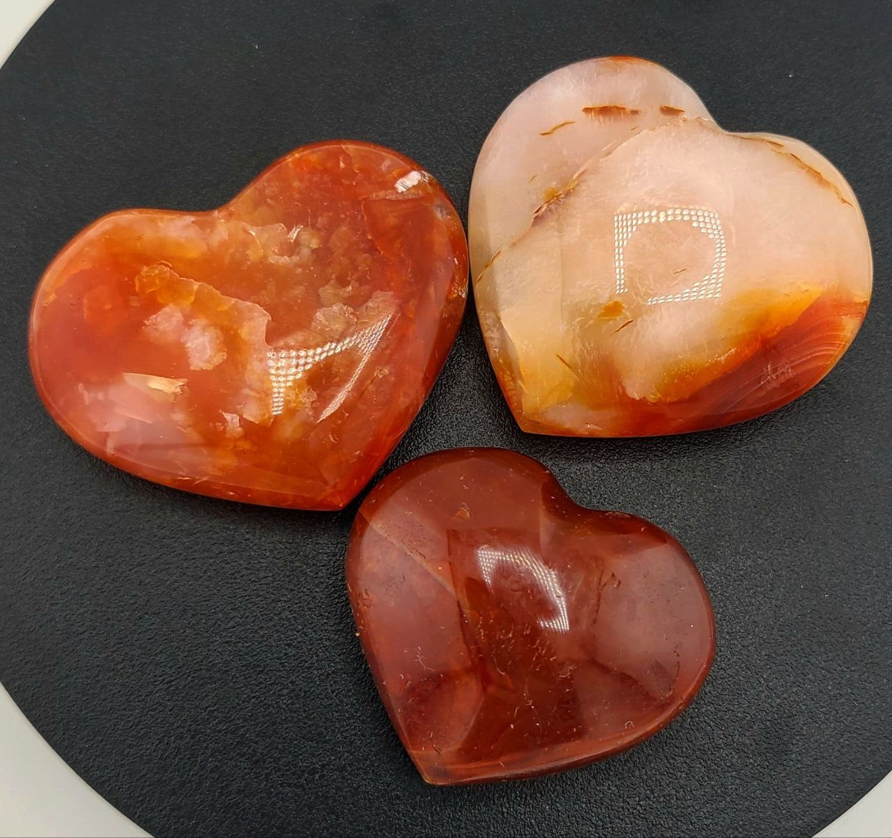 Carnelian Hearts - Small