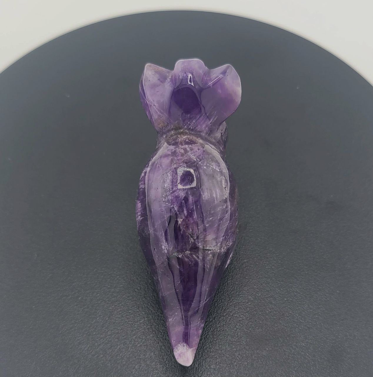 Amethyst Triceratop Figurine - Small