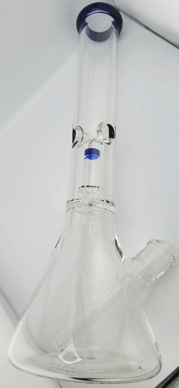 Lg Color 7mm Thick Dbl Perk Water Pipe Rig