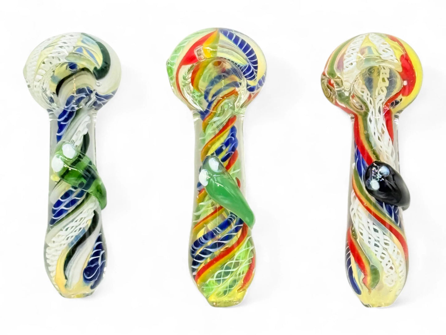 Full Color Stringer Inside Out Hand Pipe with Creature