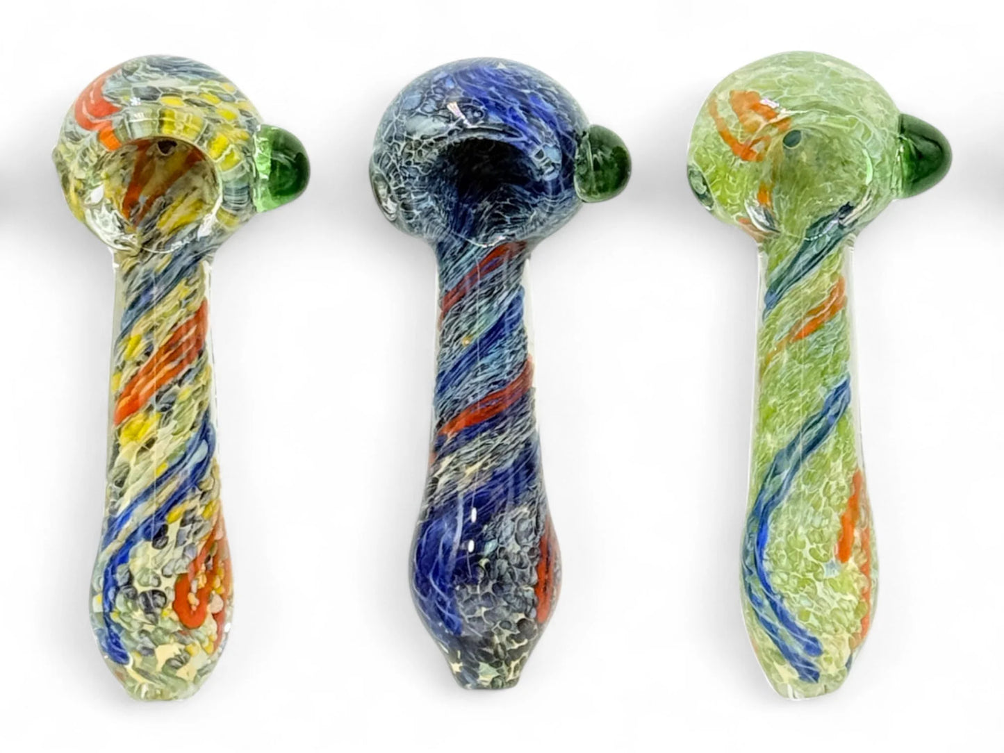 Inside Out Fumed Spoon w Dot Pattern