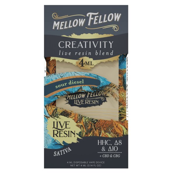 Creativity - Sativa - Live Resin 4ml - Dispoable - Sour Diesel