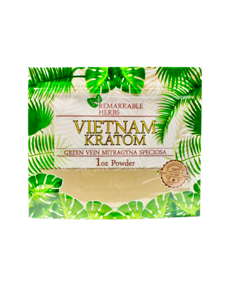 Green Vein Vietnam Kratom Powder 1 oz Bag