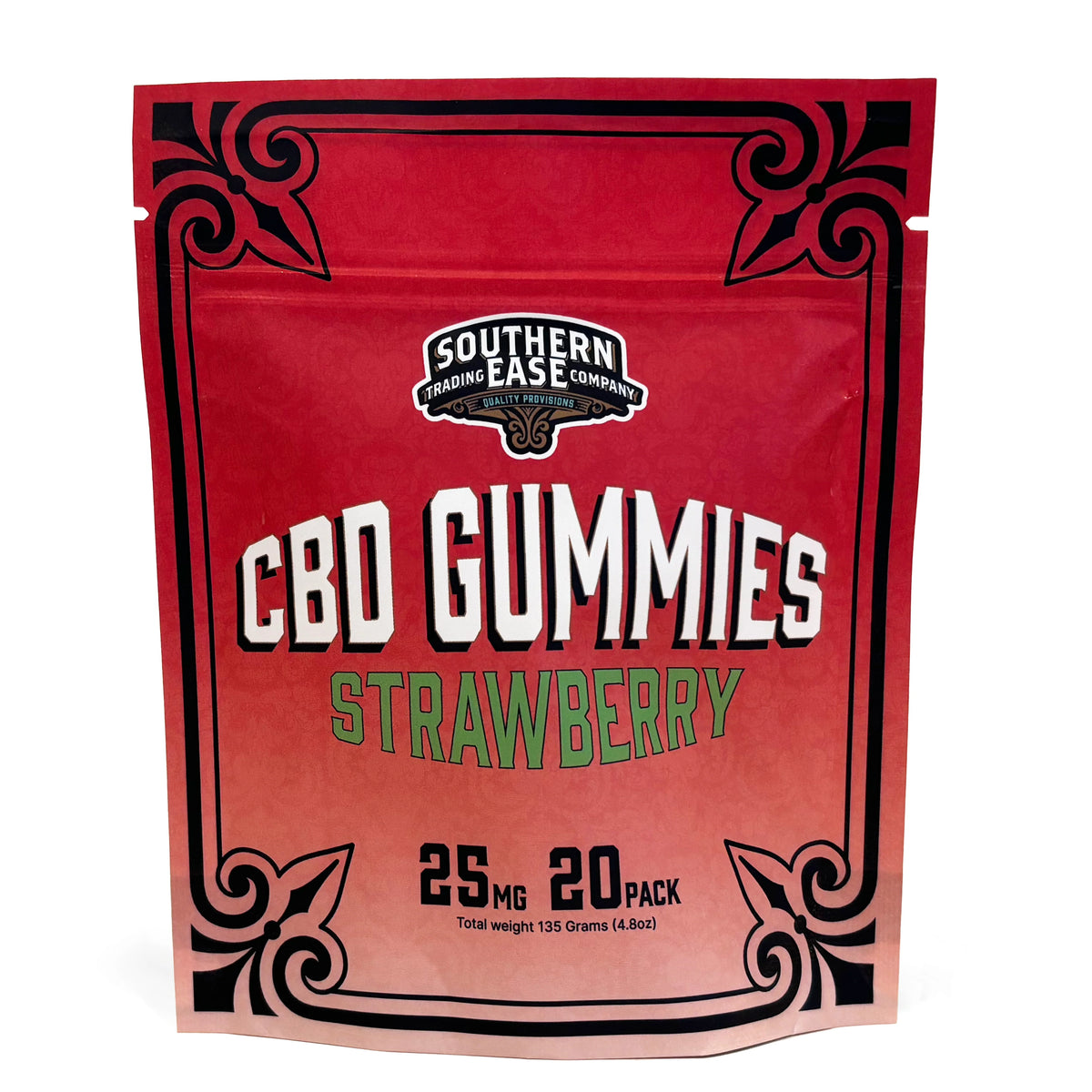 Southern Ease CBD Gummies - 25mg CBD - Strawberry