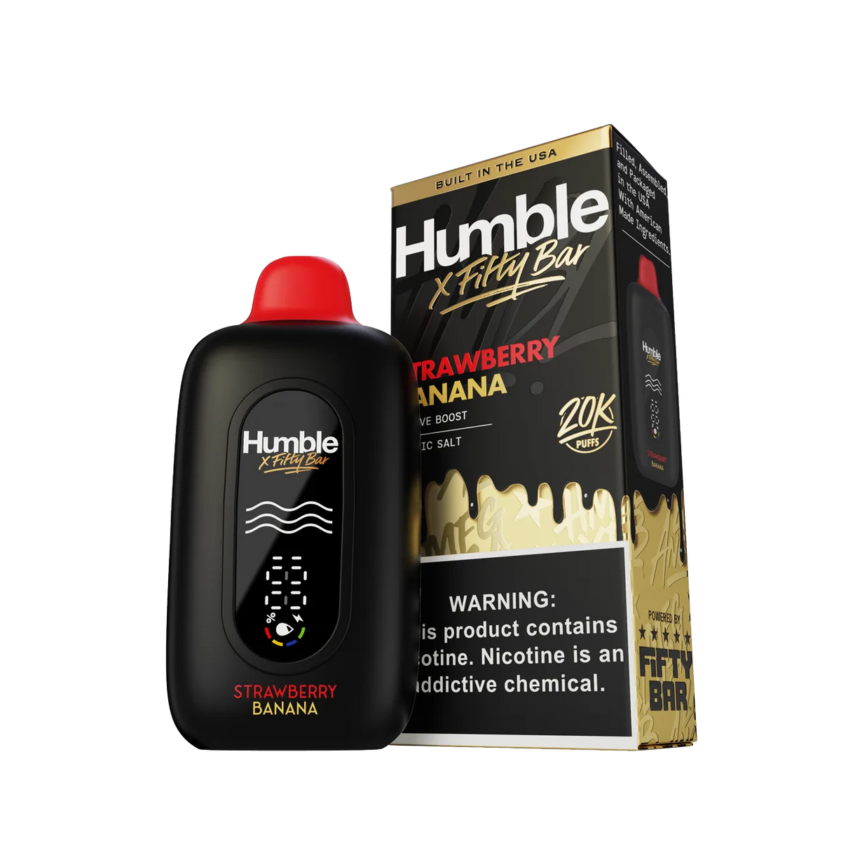 Fifty Bar 20K Puff Disposable Vape - Strawberry Banana