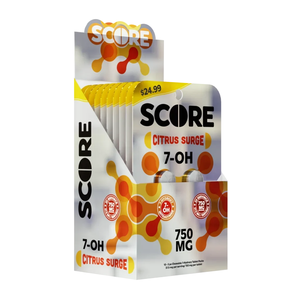 Score 750mg total 7-Hydroxy - 5 ct - Citrus Surge
