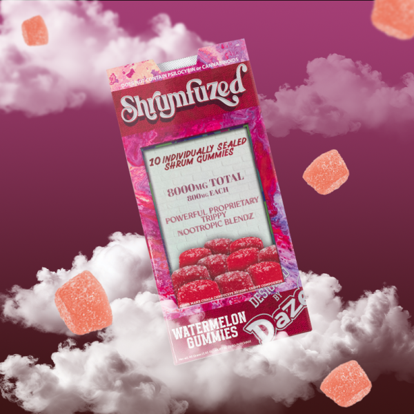 Shrumfezed 10pk 8000mg Watermelon Mushroom Gummies