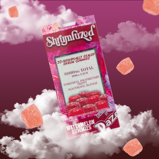 Shrumfuzed 10pk 8000mg Watermelon Mushroom Gummies