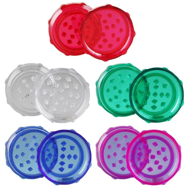 Acrylic Grinder w/ Diamond Teeth 2pc - 2"
