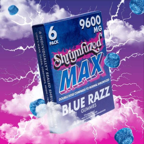 Shrumfezed 6pk 1600mg Blue Razz Mushroom Gummies