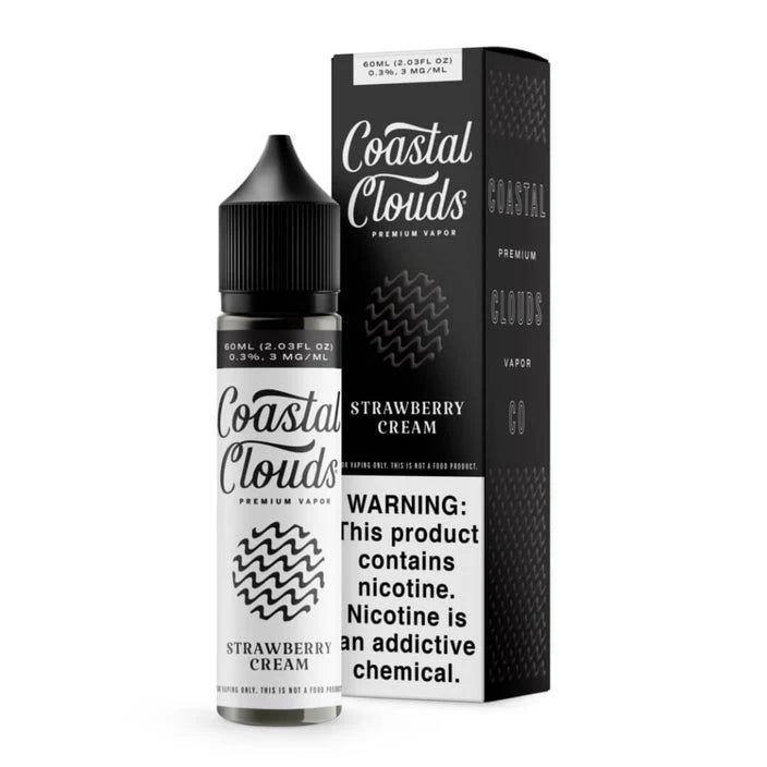 Coastal Clouds .3% 60ml Nicotine Vape Juice - Strawberry Cream