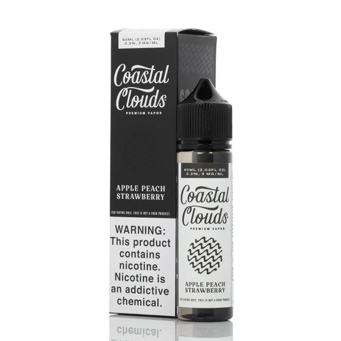 Coastal Clouds .3% 60ml Nicotine Vape Juice - Apple Peach Strawberry