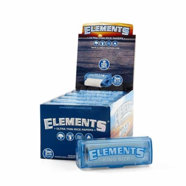 Elements King Size Ultra Thin Rice Paper - 5m Roll