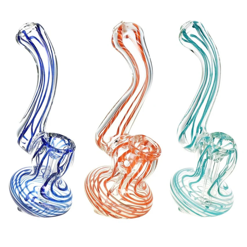 Small Line Work Glass Bubbler