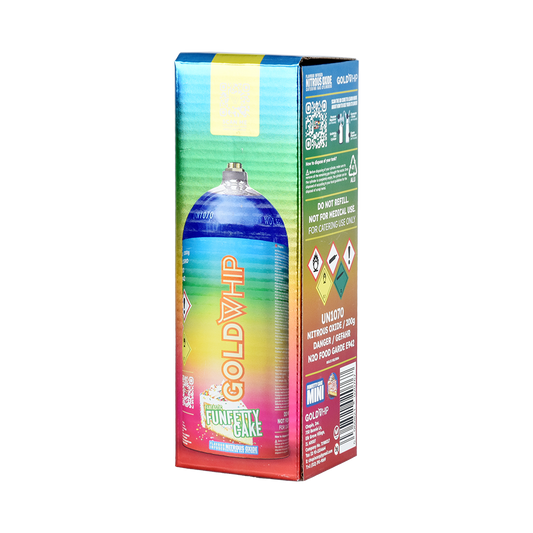 Gold Whip assorted dessert cream charger. 200 gram.