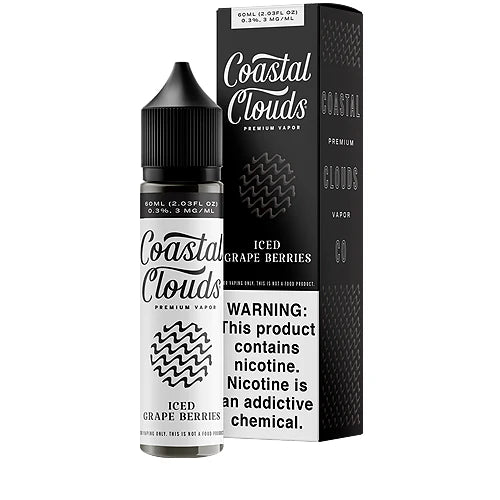 Coastal Clouds .3% 60ml Nicotine Vape Juice - Grape Berries Iced