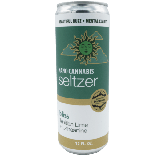 Asheville Dispensary Nano Cannabis 5mg THC/ 5mg CBD Bliss Seltzer
