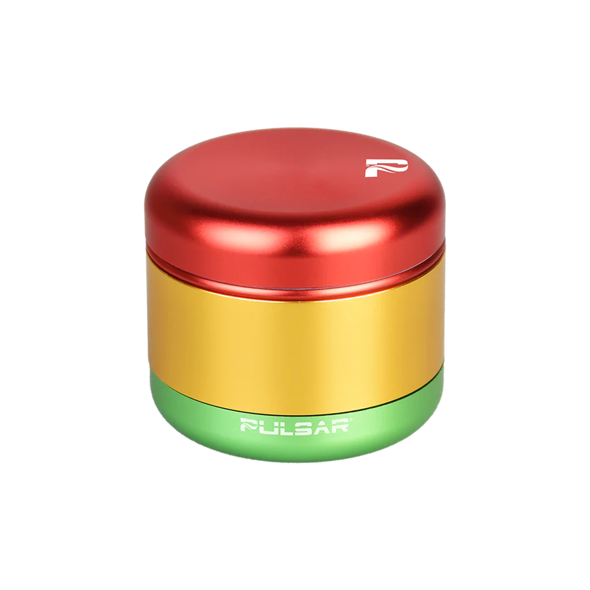 Pulsar Matte Grinder Rasta 4pc - 2.25"