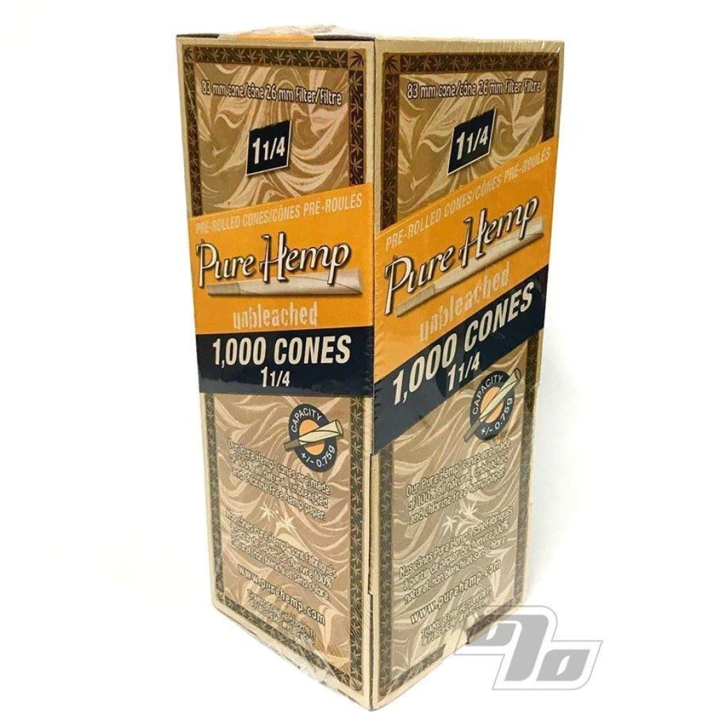 Pure Hemp Unbleached 1 1/4 Cone - 1000pk