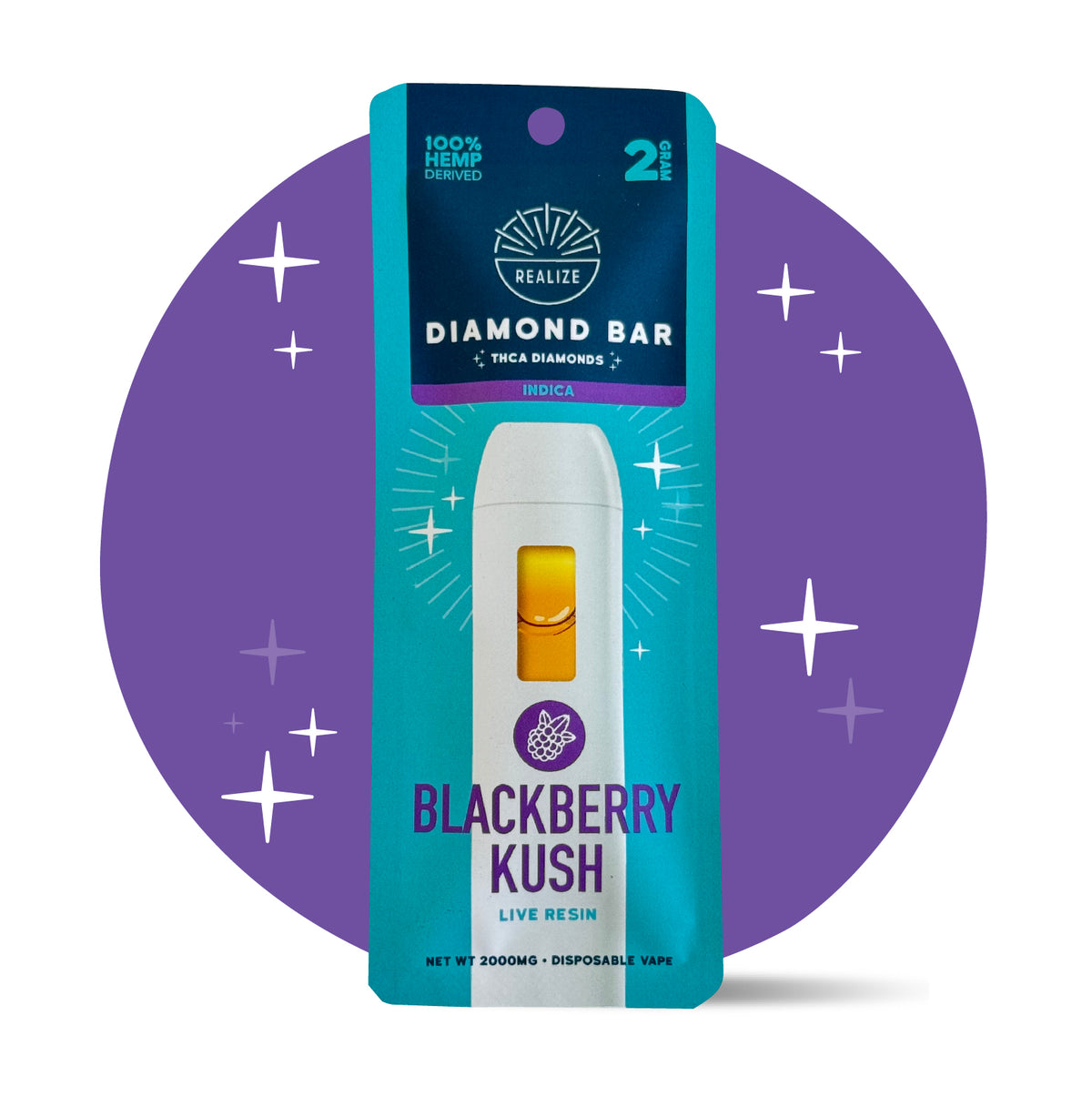 Blackberry Kush Indica 2g Diamond Bar