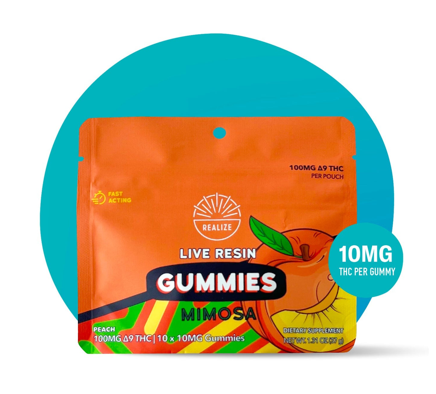 Peach - Mimosa Live Resin Gummies