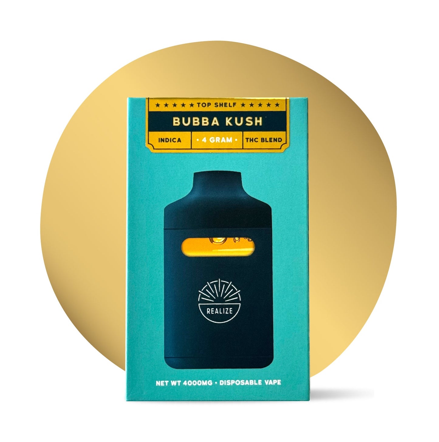 Bubba Kush Indica Top Shelf 4g Disposable Vape