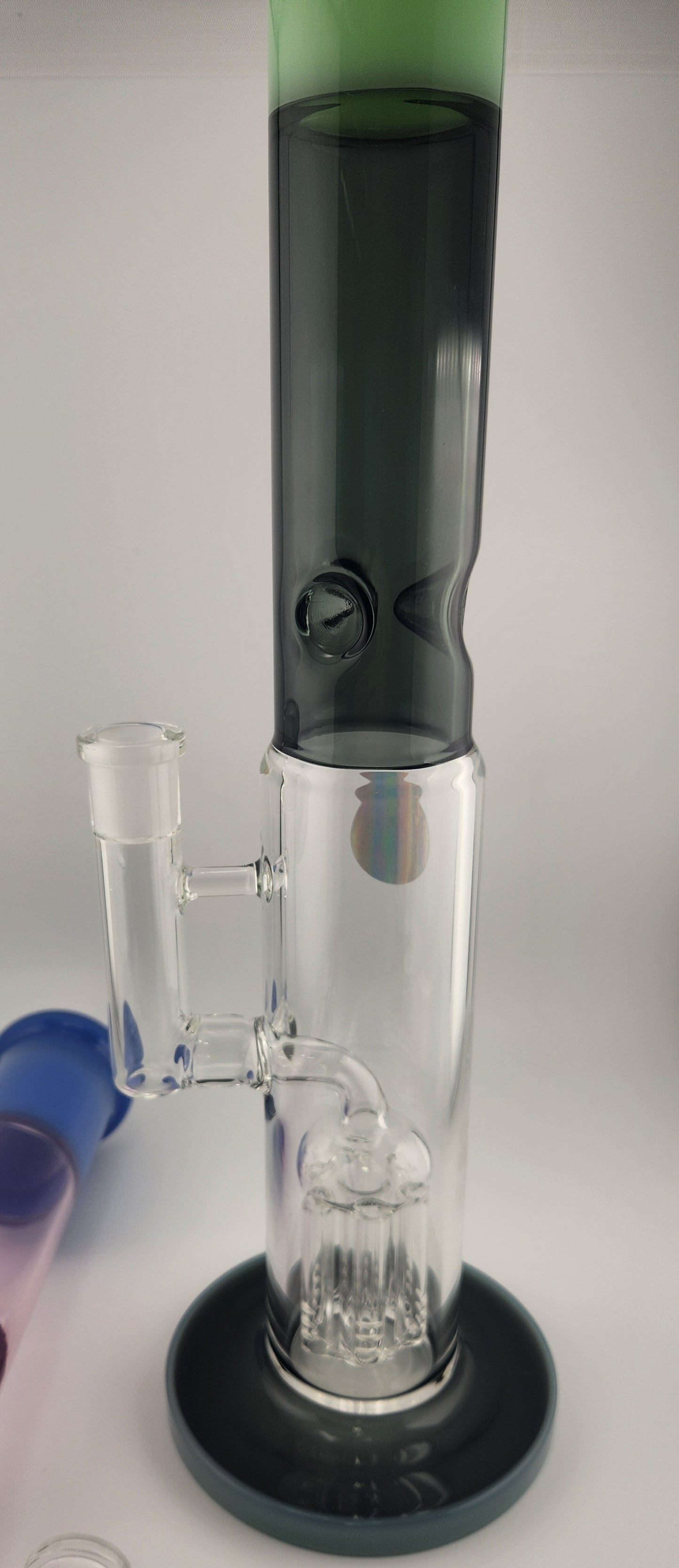 Six Arm Tree Perc Double Color Straight Tube Rig