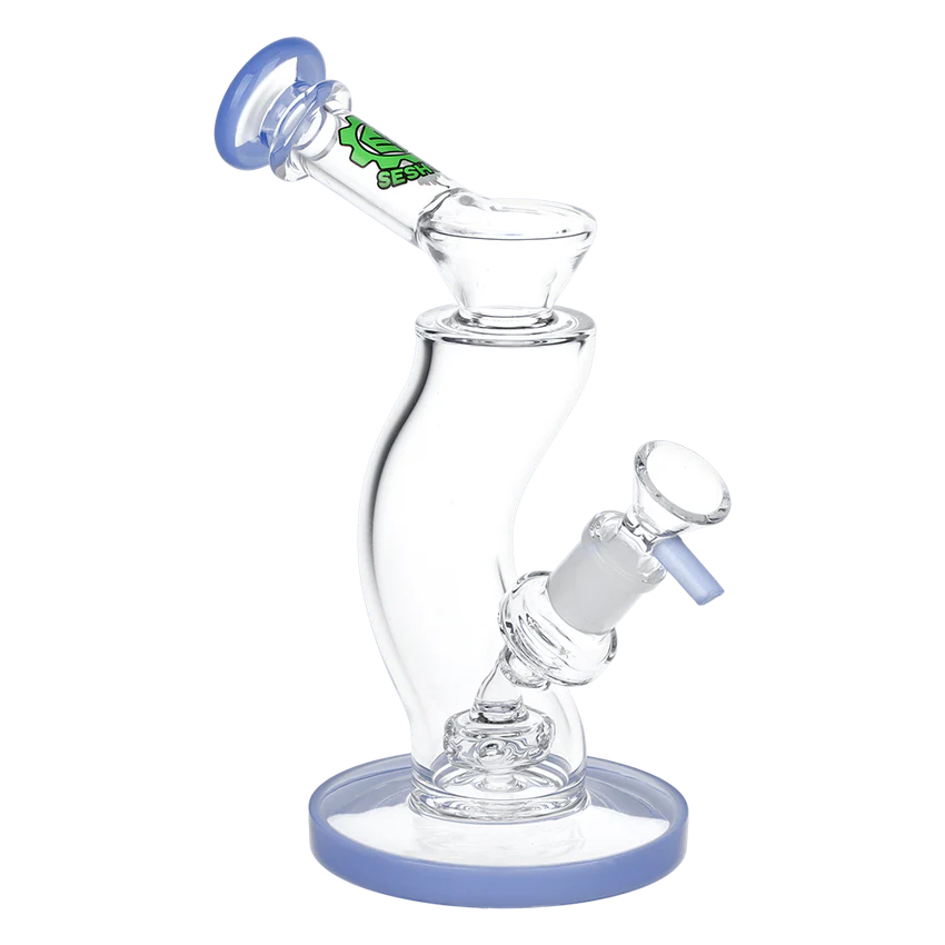 SeshGear Hip Check Curved Glass Water Pipe